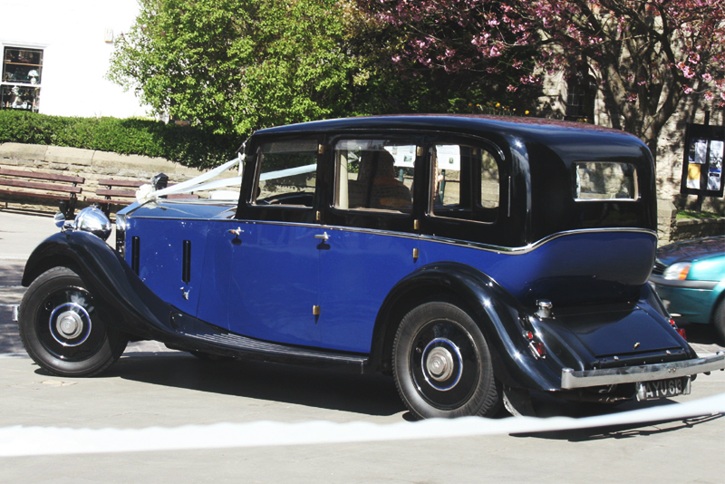 1934 Rolls Royce 6-seater limousine, with a West of England cloth interior for hire