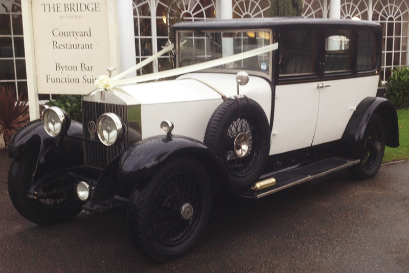 Vintage 1929 Rolls Royce for hire as a wedding car