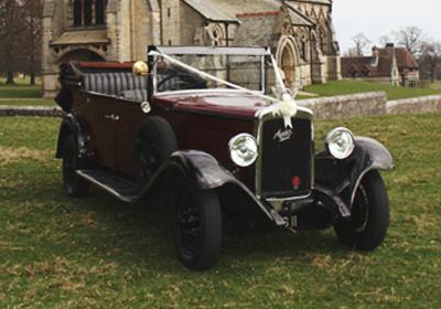 Austin 20 Tourer wedding car for hire in North Yorkshire