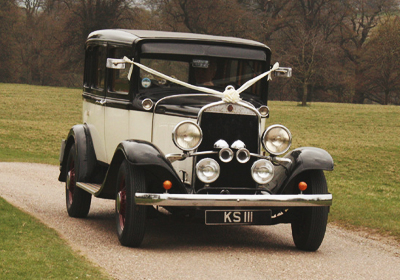 1930 Chrysler wedding car for hire in North Yorkshire