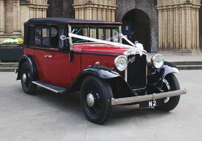 1933 Austin 16 Tourer wedding car for hire in North Yorkshire