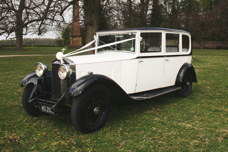 Black and Ivory Coachwork 1933 Rolls Royce 20 for hire
